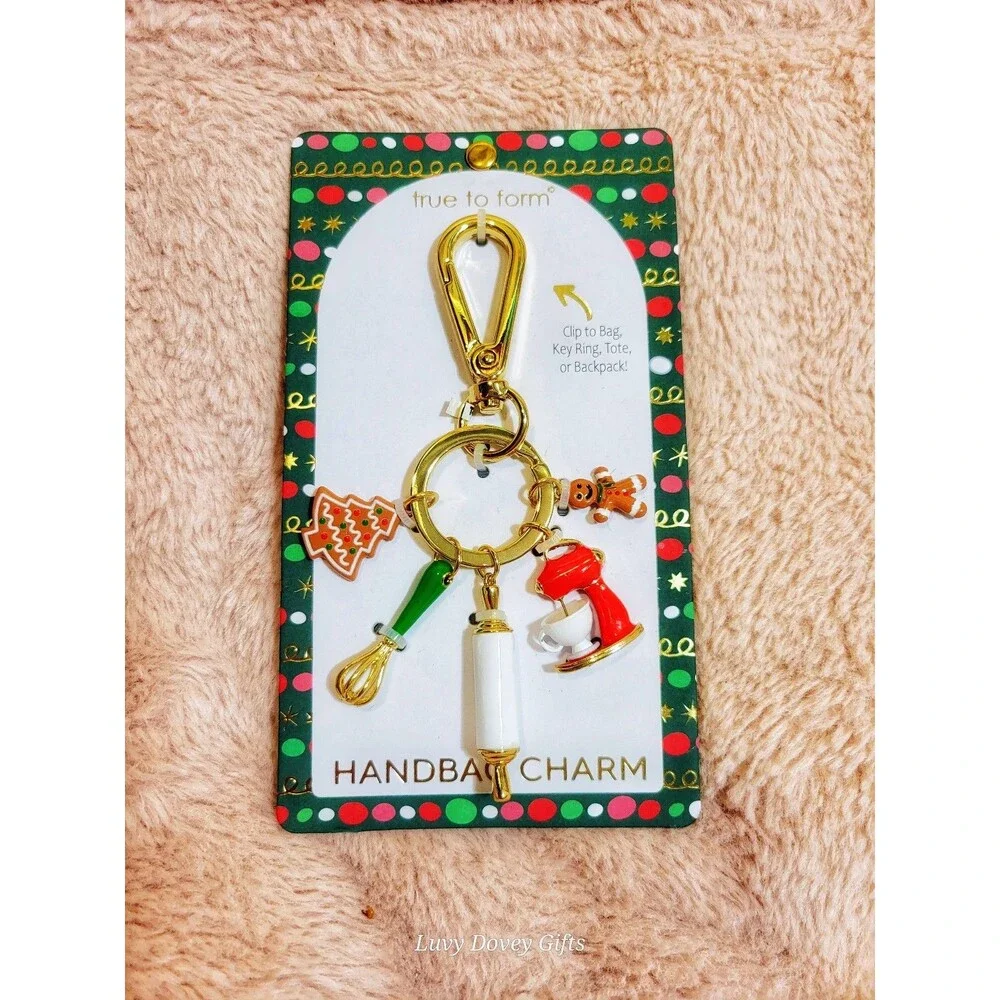 True to Form Christmas Baking Bag Charm Keychain Collectible NWT